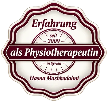 Erfahrung seit 2009 als Physiotherapeutin — Hasna Mashhadahni